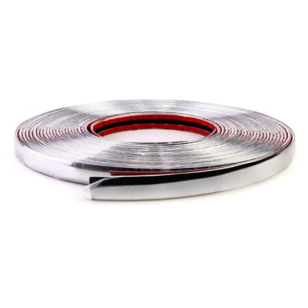 Baguette Chrome Autocollante 15mm X 15 Metres Parechoc