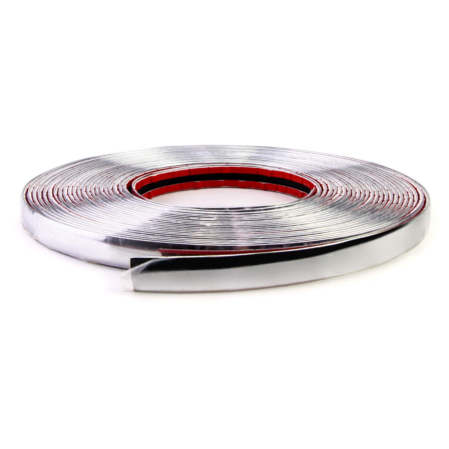 Baguette Chrome Autocollante 15mm X 15 Metres Parechoc