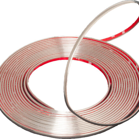 Baguette Chrome Autocollante 12mm X 15 Metres Parechoc